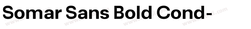Somar Sans Bold Cond字体转换